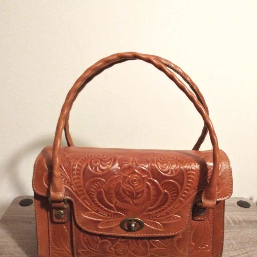 Patricia Nash Leather Satchel Handbag